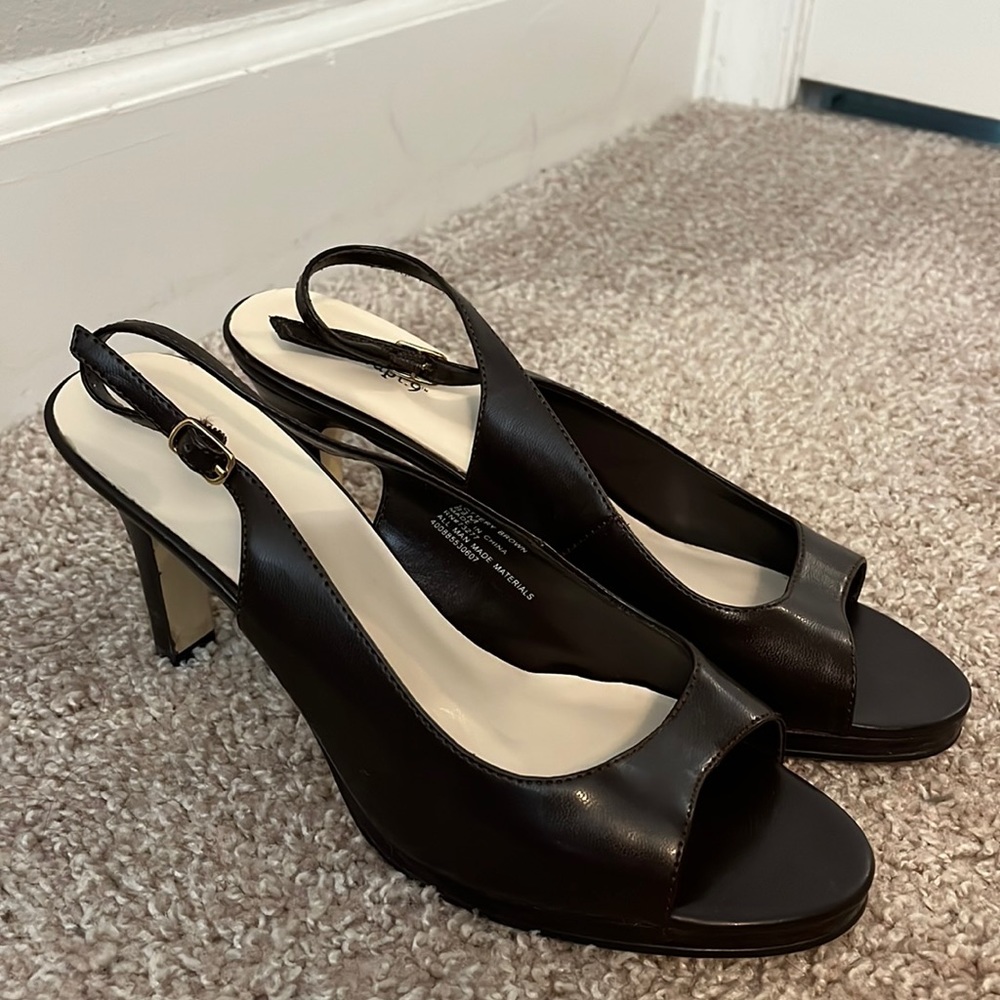 Brown heels